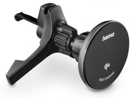 Hama vezeték nélküli autós töltő QI2-Magnetic, 15W, fekete (201736)
